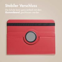imoshion 360° drehbare Klapphülle Samsung Galaxy Tab A11 Plus / A9 Plus - Dunkelrot