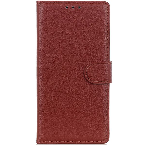 Litchi Klapphülle für das Oppo A52 / A72 / A92 - Braun