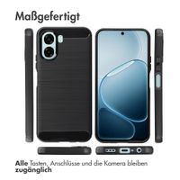 imoshion Brushed Back Cover Oppo A6x (4G/5G) - Schwarz