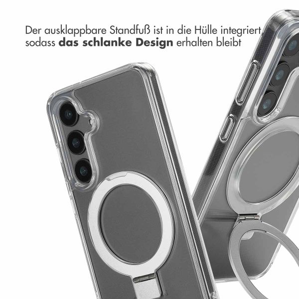 Accezz Ring Stand Backcover mit MagSafe Samsung Galaxy S24 - Transparent