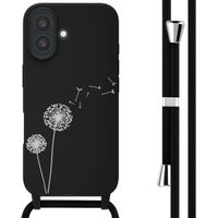 imoshion Silikonhülle design mit Band für das Apple iPhone 16 - Dandelion Black