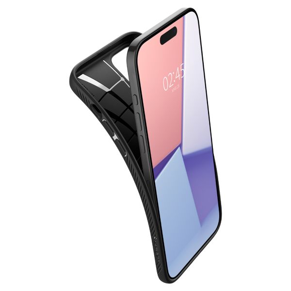 Spigen Liquid Air™ Case für das iPhone 15 Pro - Matte Black