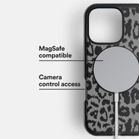 BodyGuardz Ace Pro MagSafe Back Cover für das iPhone 16 Pro - Black Leopard