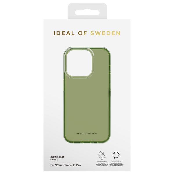 iDeal of Sweden Clear Case für das Apple iPhone 15 Pro - Khaki