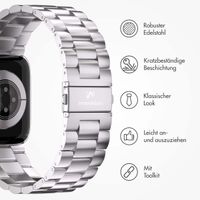 imoshion Edelstahlarmband für das Apple Watch Series 1 bis 10 / SE / Ultra (2) (44/45/46/49 mm) - Silber