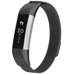 imoshion Mailändische Magnetarmband für das Fitbit Alta (HR) - Größe M - Schwarz