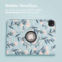 imoshion 360° drehbare Design Klapphülle Apple iPad Pro 11 (2022 / 2021 / 2020 / 2018) - Flowers