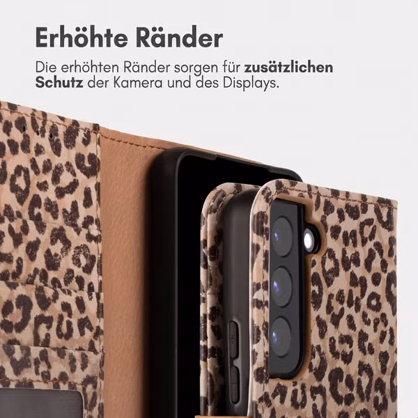 imoshion Design Klapphülle Samsung Galaxy S22 - Leopard Mood
