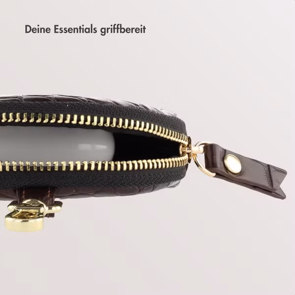 Selencia Nova Mini Pouch - Croco Choco Brown