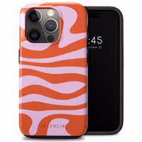 Selencia Vivid Tough Back Cover für das Apple iPhone 15 Pro - Dream Swirl Pink
