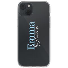 Personalisierte Hülle mit Namen iPhone 13 - Transparent