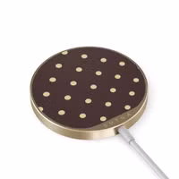 Burga Kabelloses magnetisches Ladegerät - MagSafe und Qi2 - Sorry Busy / Gold