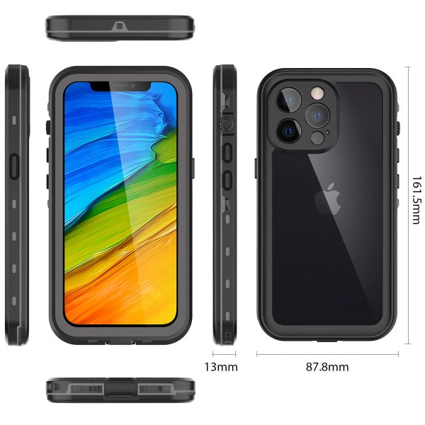 Redpepper Dot Plus Waterproof Case für das Apple iPhone 13 Pro - Schwarz