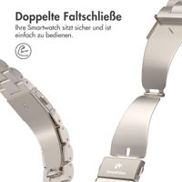 imoshion Edelstahlarmband für das Apple Watch Series 1 bis 10 / SE / Ultra (2) (44/45/46/49 mm) - Starlight