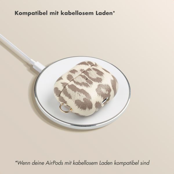 Selencia Sabi Case Apple AirPods 3 - Leopardenmuster - Soft Ivory