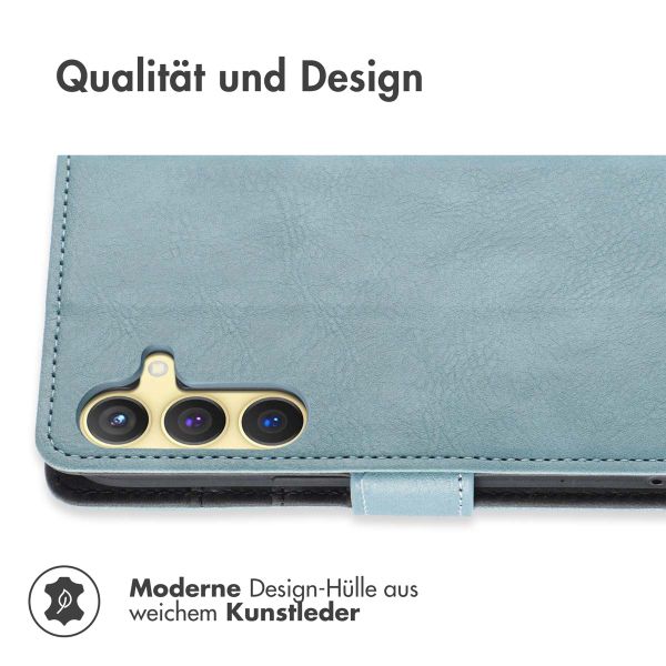 imoshion Luxuriöse Klapphülle Samsung Galaxy S24 Plus - Hellblau