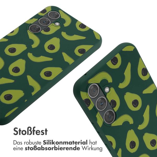 imoshion Silikonhülle design mit Band für das Samsung Galaxy A54 (5G) - Avocado Green