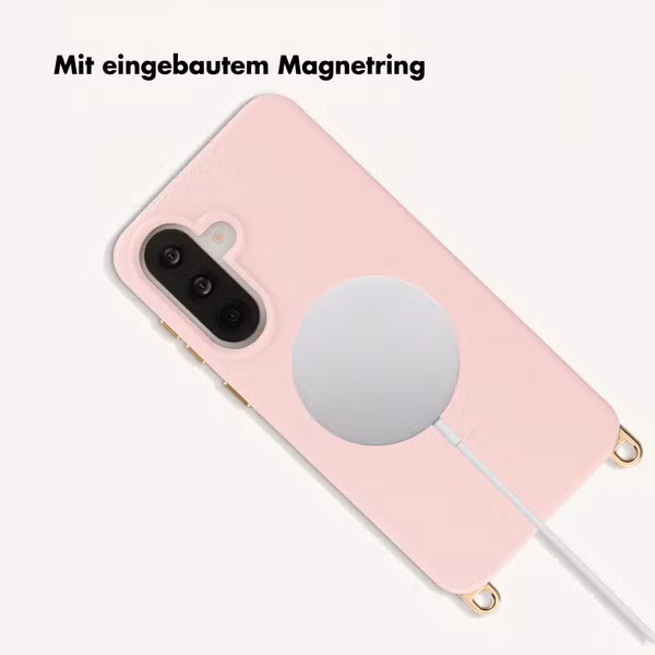 Selencia Rivièra Backcover mit MagSafe mit abnehmbaren Haken Samsung Galaxy A37 (5G) - Sorbet Pink