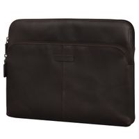 dbramante1928 Skagen Pro+ Sleeve - Laptop Hülle 14 Zoll - Laptop Sleeve - Echtes Leder - MacBook Pro 14 Zoll - Hunter Dark