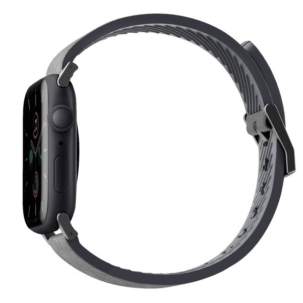 Uniq Straden Wasserdichtes Lederarmband für die Apple Watch Series 1 bis 10 / SE / Ultra (2) (44/45/46/49 mm) - Rhino Grey