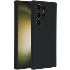 Accezz Liquid Silikoncase Samsung Galaxy S24 Ultra - Schwarz