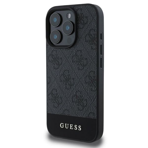 Guess Bottom Stripe 4G Back Cover Apple iPhone 16 Pro Max - Grau