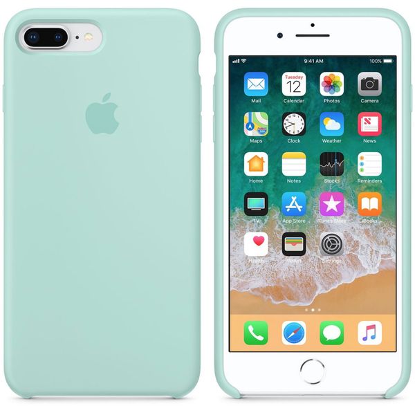 Apple Silikon-Case Marine Green für das Apple iPhone 8 Plus / 7 Plus