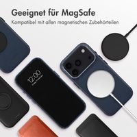 Accezz MagSafe Leather Backcover Apple iPhone 18 Pro Max / 17 Pro Max - Nightfall Blue