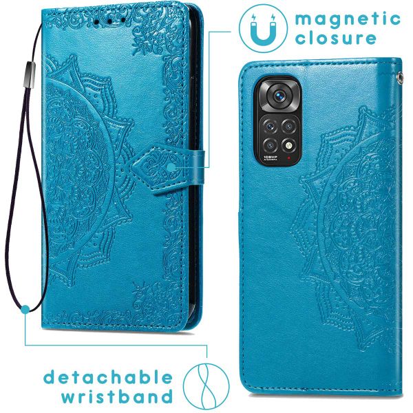 imoshion Mandala Klapphülle Xiaomi Redmi Note 11 Pro - Türkis