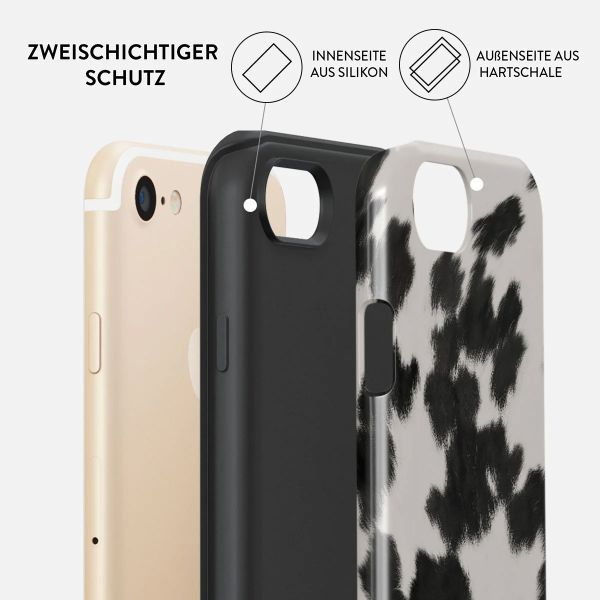 Burga Tough Back Cover für das iPhone SE (2022 / 2020) / 8 / 7 - Achromatic