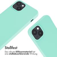 imoshion Silikonhülle mit Band für das iPhone 15 Plus - Mintgrün