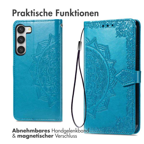 imoshion Mandala Klapphülle Samsung Galaxy S23 - Türkis