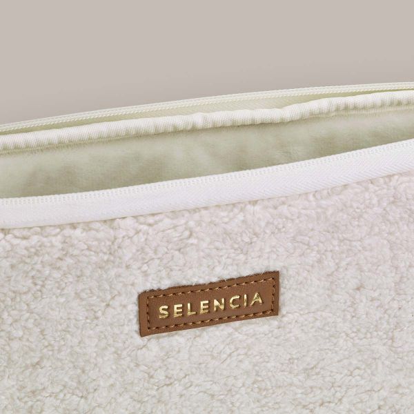 Selencia Teddy Laptop Hülle 15-16 Zoll - Laptop Sleeve - Latte