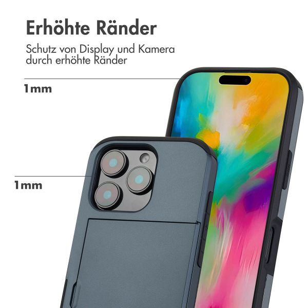 imoshion Backcover mit Kartenfach Apple iPhone 16 Pro - Dunkelblau
