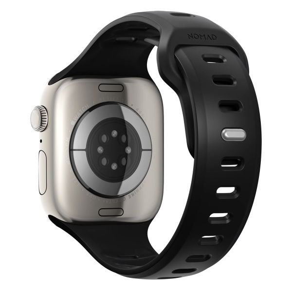 Nomad Tempo Silikonarmband für das  Apple Watch Series 1 - 11 / SE / Ultra (44/45/46/49 mm) - Black
