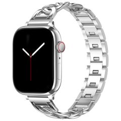 Selencia Chain Armband für Apple Watch Series 1 - 9 / SE (38/40/41 mm) | Series 10 / 11 (42 mm) - Silber