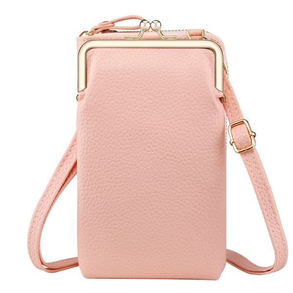 imoshion Vegane Leder-Handytasche Crossbody - Rosa