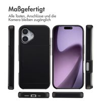 imoshion Backcover mit Kartenfach Apple iPhone 17 - Schwarz