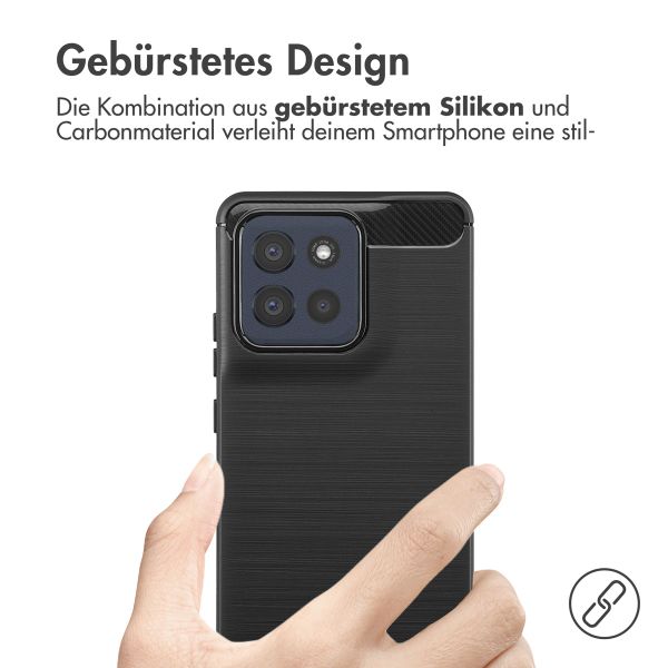 imoshion Brushed Back Cover Motorola Moto G86 - Schwarz