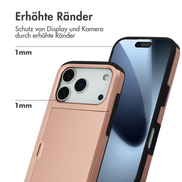 imoshion Backcover mit Kartenfach Apple iPhone 17 Pro - Rosé gold