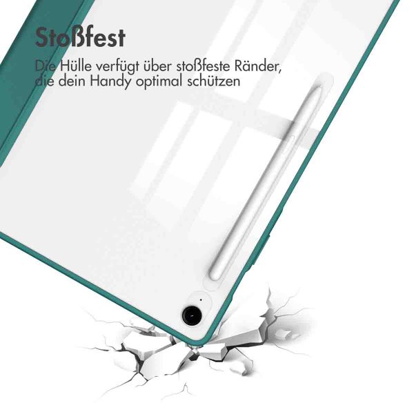 imoshion Trifold Hardcase Klapphülle Samsung Galaxy Tab S10 FE Plus - Grün