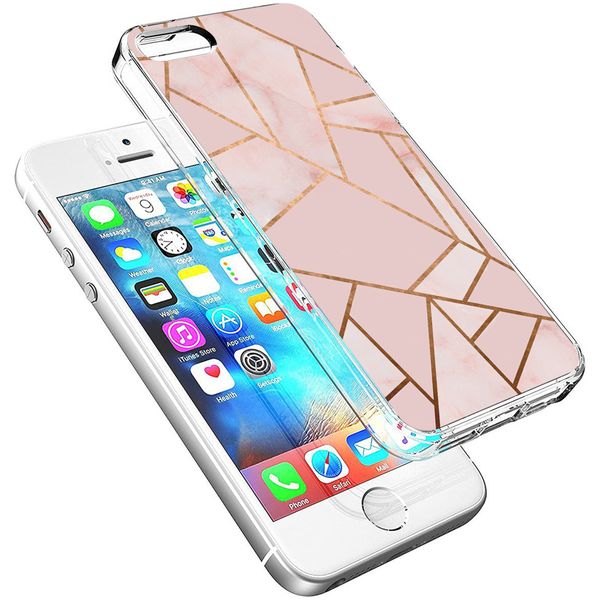 imoshion Design Hülle Apple iPhone SE (2016) / 5 / 5s - Pink Graphic