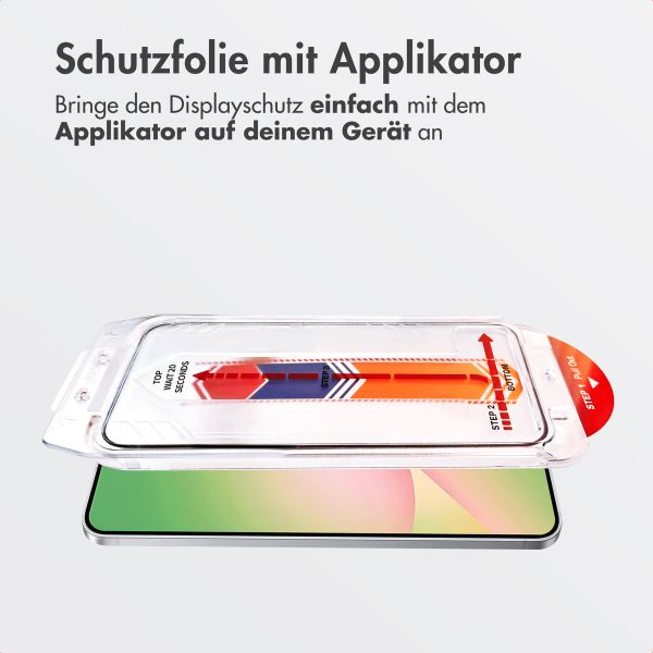 Accezz Gehärteter Glas-Schutz + Applikator Samsung Galaxy A56
