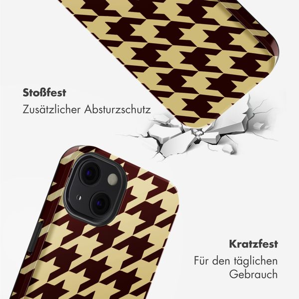 Selencia Vivid Rückabdeckung mit MagSafe Apple iPhone 13 - Pied-de-Poule