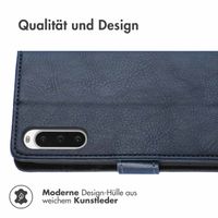 imoshion Luxuriöse Klapphülle Sony Xperia 10 V - Dunkelblau