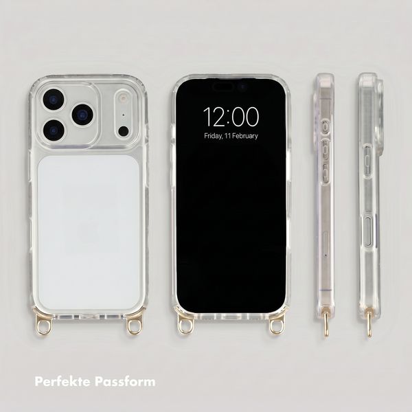 Selencia Backcover mit abnehmbaren Haken Apple iPhone 18 Pro Max / 17 Pro Max - Transparent