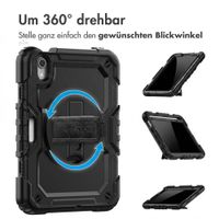 Accezz Robustes Back Cover mit Schultergurt Apple iPad Mini 7 (2024) / iPad Mini 6 (2021) - Schwarz