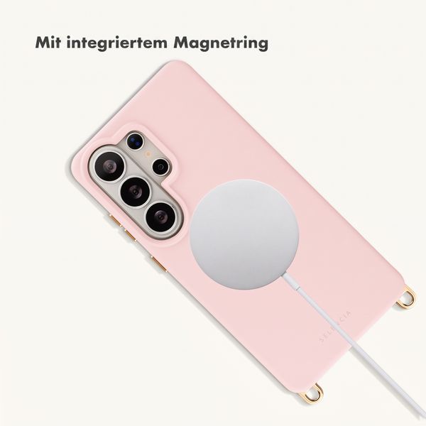 Selencia Rivièra Backcover mit MagSafe mit abnehmbaren Haken Samsung Galaxy S26 Ultra - Sorbet Pink