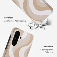 Selencia Vivid Tough Back Cover für das Samsung Galaxy A36 / A56 - Desert Waves Beige