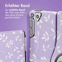 imoshion 360° drehbare Design Klapphülle Apple iPad 6 (2018) 9.7 Zoll / iPad 5 (2017) 9.7 Zoll / Air 2 (2014)/Air 1 (2013) - Lavender Flowers